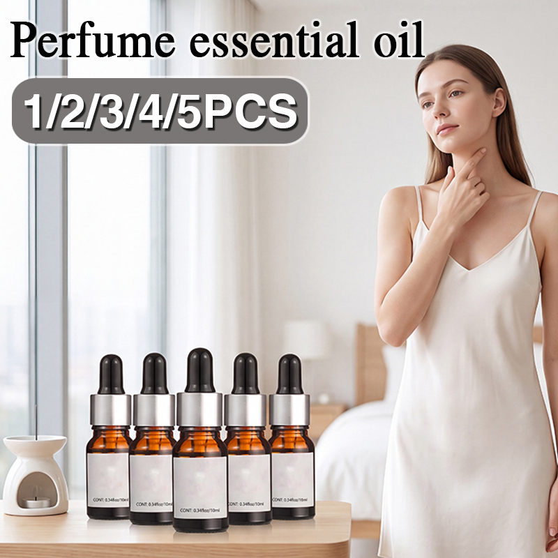 Perfume Fragrance Oil - 1/2/3/4/5PCS 香水エッセンシャルオイル、男性用と女性用の香水、持続性のある香り、ファミリーフレグランスエッセンシャルオイル、ニッチ高級フレグランス、デートや通勤用ジョーカー、ボディフレグランスエッセンシャルオイル、個人用ギフト、10mlポータブルフレグランス。