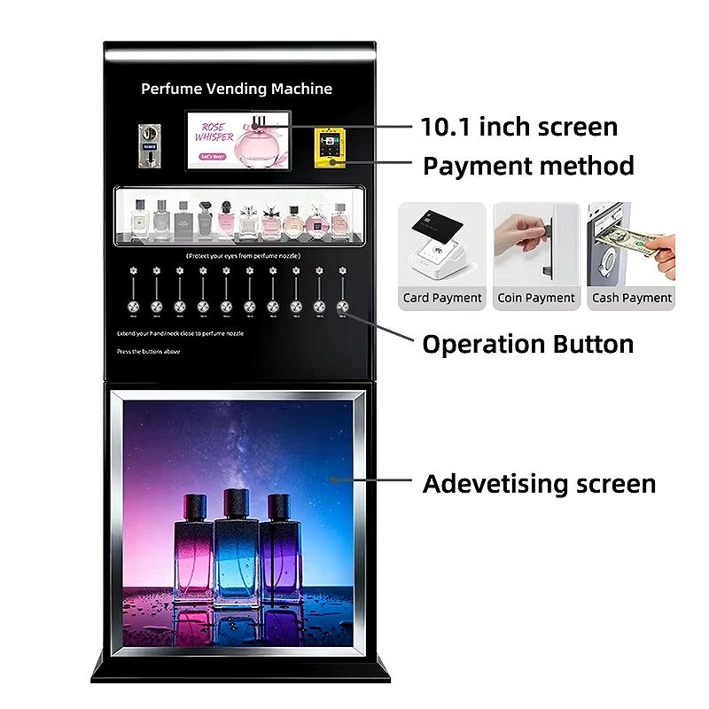 スマート香水販売機、インタラクティブな香りサンプルステーショ - Perfume Fragrance Sale のレビューと価格